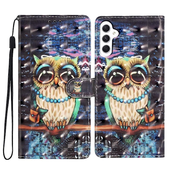 Til Samsung Galaxy S23 FE Etui Wallet PU Læder 3D Mønster Print Telefon Cover Multicolor Style F