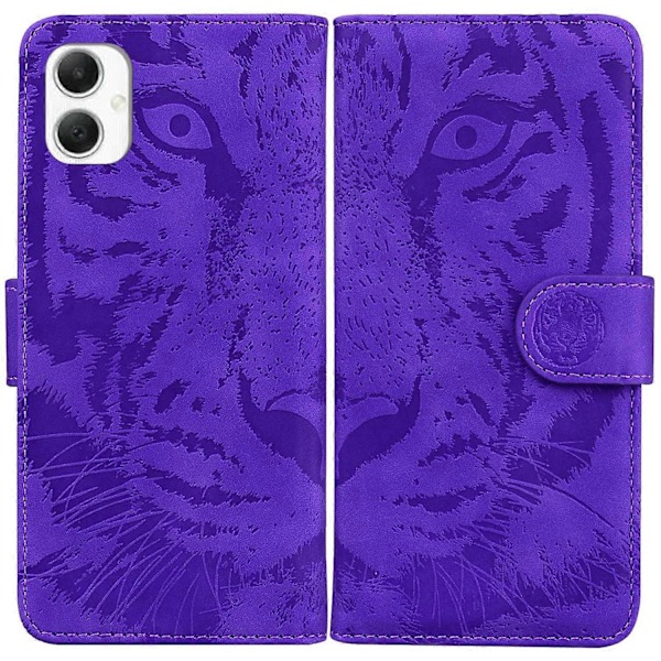 Til Samsung Galaxy A06 Etui Tiger Prægning Læder Wallet Telefon Cover Multicolor Style C