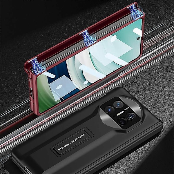 GKK Hårdt PC-etui med støttefod til Huawei Mate X5 og skærmbeskyttelse i hærdet glas Multicolor Style B