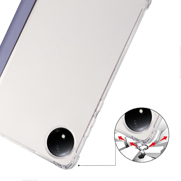 Fodral för Xiaomi Redmi Pad SE 4G 8,7 tum med pennhållare, tri-vikbart stativ, PU-läder + TPU-surfplattsskydd Multicolor Lavender Purple