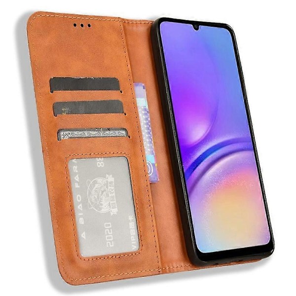 Samsung Galaxy A05 4G -puhelin kotelo, iskunkestävä PU-nahkainen lompakkokotelo jalustalla Multicolor Style D