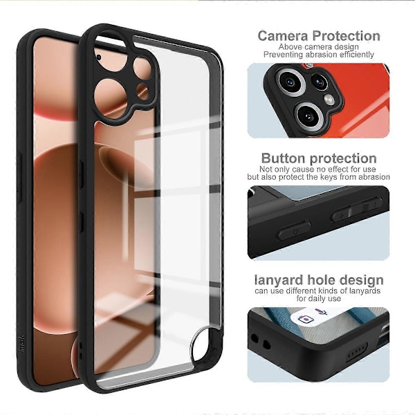 IMAK UX-9A -sarja Nothing CMF Phone 2 Pro -puhelimelle Kirkas TPU PC -puhelinkotelo Vahvistetut kulmat