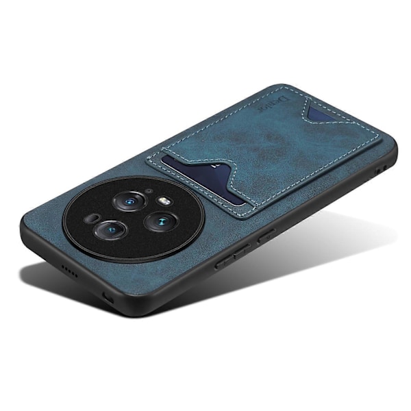 DENIOR Takakansi Honor Magic5 Pro -puhelimelle, PU-nahkapäällysteinen TPU-kotelo jalustalla ja korttipaikalla Multicolor Style D