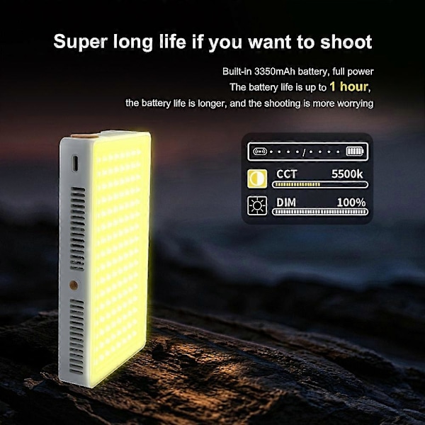 PB25R Videoneuvottelu Suoratoisto Kannettava RGB LED-valo Selfie-valokuvaus Taskuvalaisin