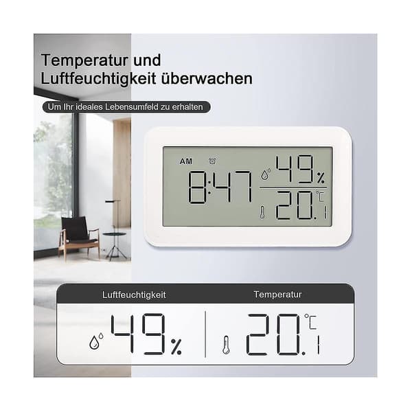 Innendørs med alarm C, LCD Digital, For, Win
