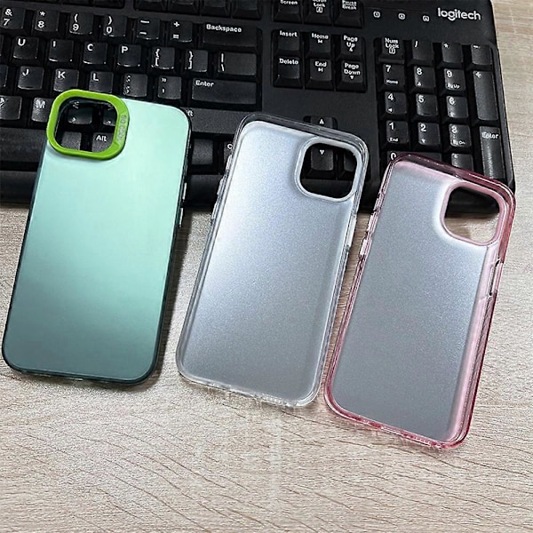 Skal för iPhone 16 Pro Max IMD Silverfärgad TPU+PC Telefonfodral Multicolor Style E