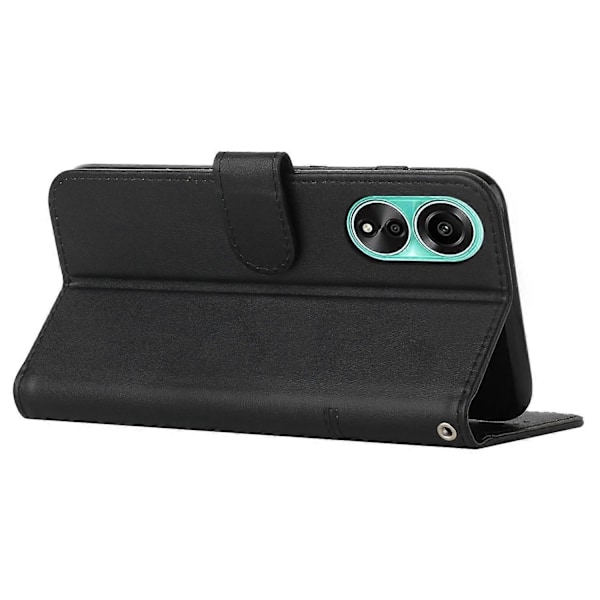 Stødsikkert telefoncover til Oppo A78 4G etui kalveskinds tekstur pung PU læder stativ mobiltelefon skal Multicolor Style A