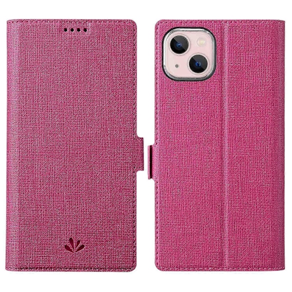 VILI K -sarjan iPhone 15 -kotelo PU-nahkaa, iskunkestävä lompakkopuhelinkotelo Multicolor Style D