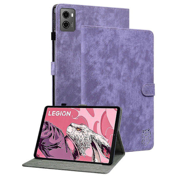 Til Lenovo Legion Y700 (2023)/Tab Gen 2 Cover Præget Stativ PU Læder Kortholder Tablet Case Multicolor Style D