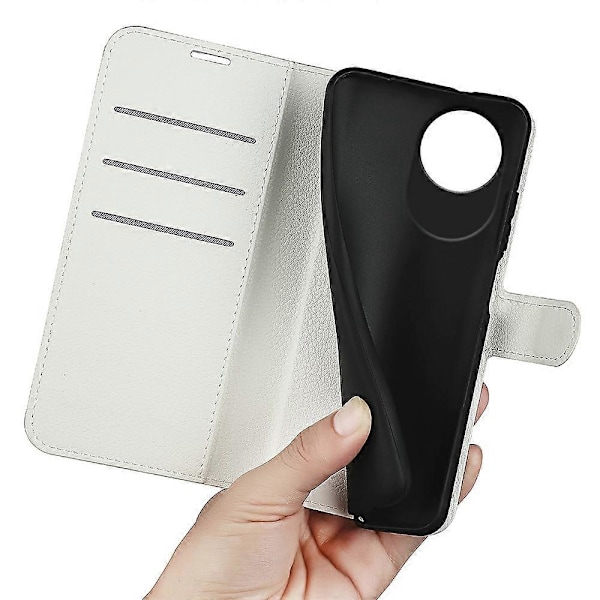 Til ZTE Blade A35 Lite Etui Litchi Tekstur Stødsikkert Læder Wallet Telefon Cover - Grøn Multicolor White