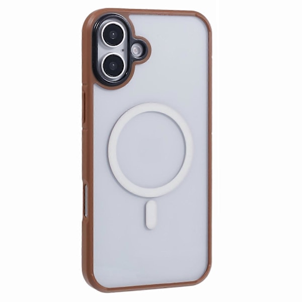 X-LEVEL Crystal Clear -sarja iPhone 16 Plus -kuorelle TPU+PC Puhelinkuori Yhteensopiva MagSafe-harmaa Multicolor Titanium Gold