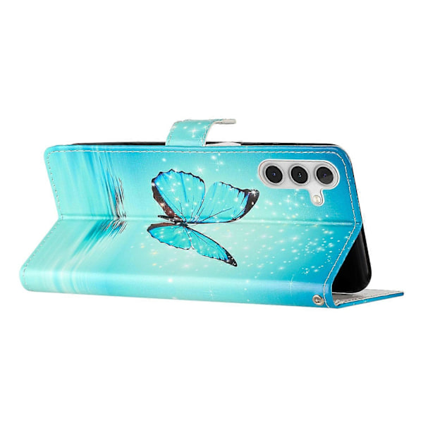 Plånboksfodral för Samsung Galaxy A15 5G PU Läder Mönstertryck Telefonskal Multicolor Style A