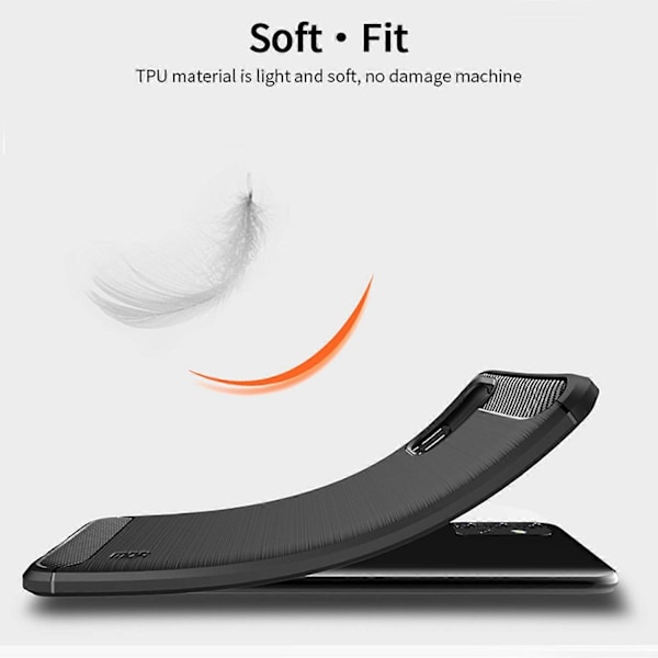 MOFI Kolfiber Borstad TPU Skal för Samsung Galaxy A32 4G (EU Version)