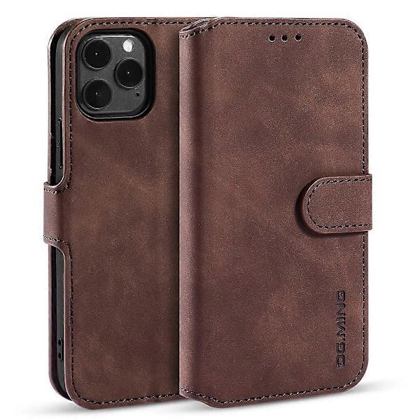 Retrotyylinen nahkainen suojakotelo lompakolla ja jalustalla iPhone 13 mini 5.4 tuumalle Multicolor Style F