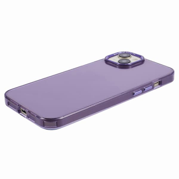 Til iPhone 15 Cover Aluminium Legering Linseramme Anti-ridse TPU+PC Telefon Cover Multicolor Style E
