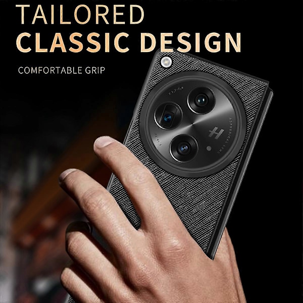 Oppo Find N3 5G/OnePlus Open -kotelo, ristikkäiskuvioitu kumipinnoitettu PU-nahka + PC-älypuhelinkuori Multicolor Style C