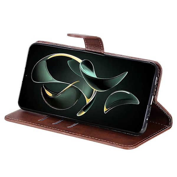 Skal för Xiaomi Redmi K60 Ultra/13T/13T Pro Stöttåligt Fodral Blixtlåsficka Plånbok Ställ Telefonskydd Multicolor Style D