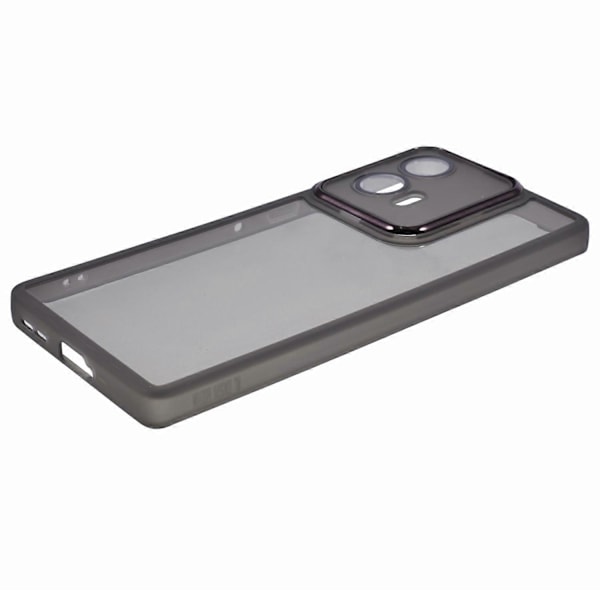 DKSM Serie Til Motorola Edge 50 Fusion 5G Cover Elektropletteret Kameraramme TPU Telefon Cover Multicolor Transparent Black