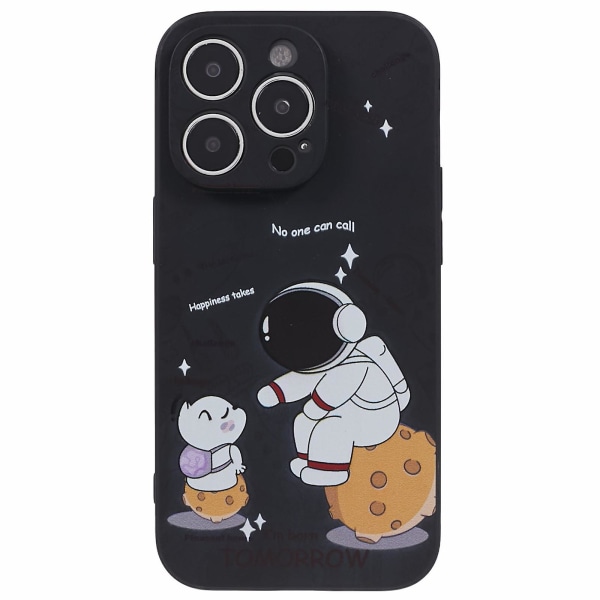 TPU Telefon Cover til iPhone 14 Pro, Mønsterprint Anti-ridse Telefon Cover Style C