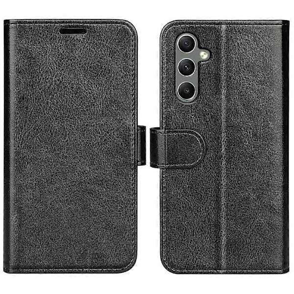 Samsung Galaxy A24 4G (162,1 x 77,6 x 8,3 mm) PU-nahkainen lompakkokotelo, jossa on taitettava jalusta Multicolor Style A