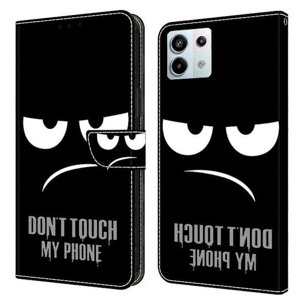 Til Xiaomi Redmi Note 13 Pro 5G/Poco X6 5G Etui 3D Mønster Flip Wallet PU Læder Telefon Cover Multicolor Style B