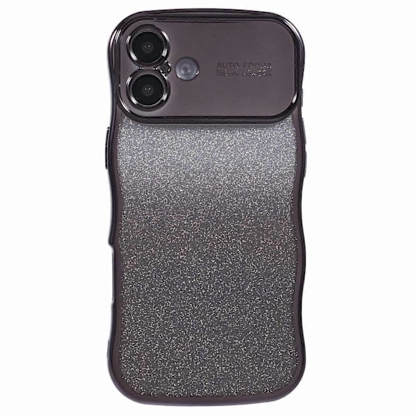 iPhone 16 -kotelo Gradient Glitter TPU -puhelinkuori sähköpinnoitetulla kiharakehyksellä Multicolor Style B
