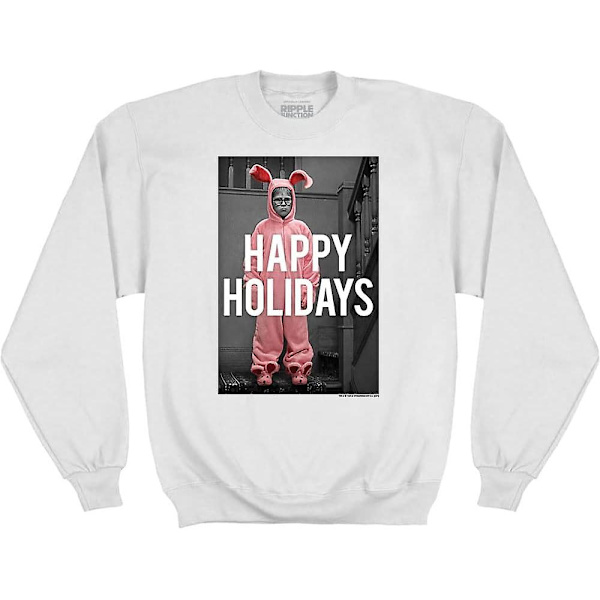A Christmas Story Hyvää Joulua Pupu Aikuisten Crew Neck Collegepaita - aikuisten, 3xl White XL