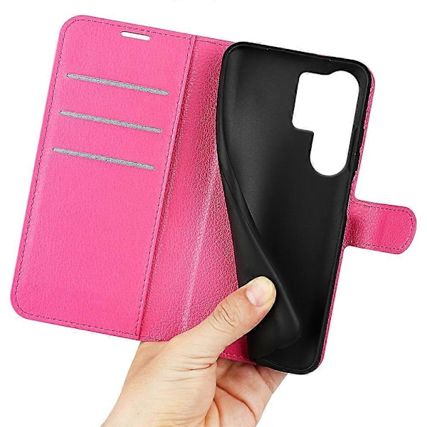 Til Samsung Galaxy S25 Ultra Case Litchi Tekstur Stødsikker Læder Wallet Telefon Cover Multicolor Style G