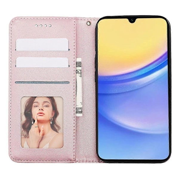 Til Samsung Galaxy A36 5G/A56 5G Wallet Telefon Cover Stærkt Magnetisk Ternet Mønster Prægning Multicolor Style D
