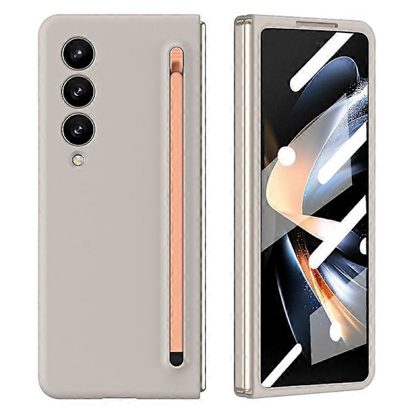 Skal för Samsung Galaxy Z Fold4 5G PC Mobilskal med Stylus/Härdat Glas Film Multicolor Style C