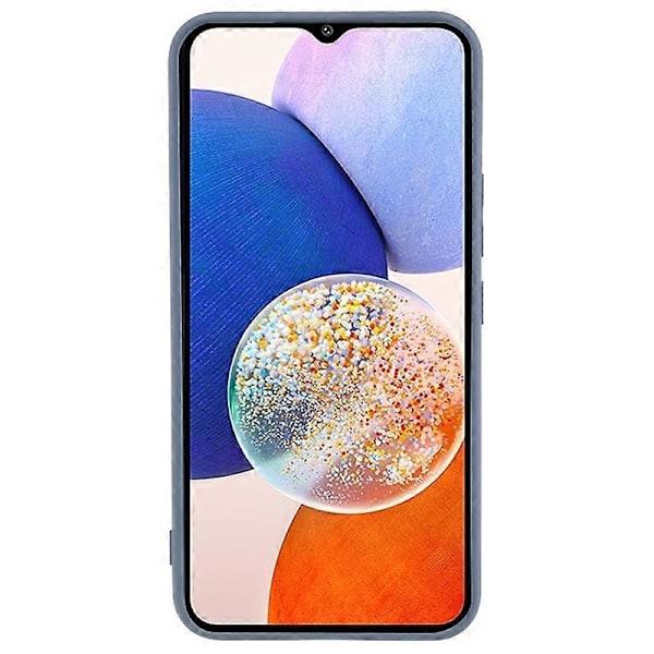 För Samsung Galaxy A14 5G/4G Gummibelagt TPU Skyddsfodral Fiberfoder Fallskydd Mobilskal Multicolor Style C