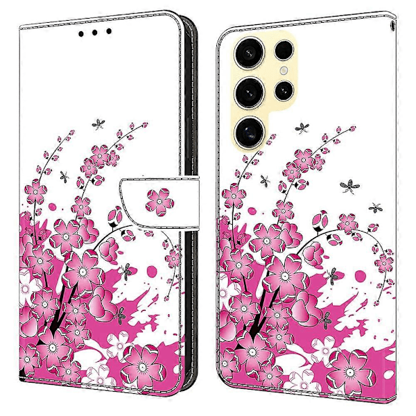 Samsung Galaxy S25 Ultra -kotelo PU-nahkainen lompakkopuhelinkotelo jalustalla Multicolor Style E