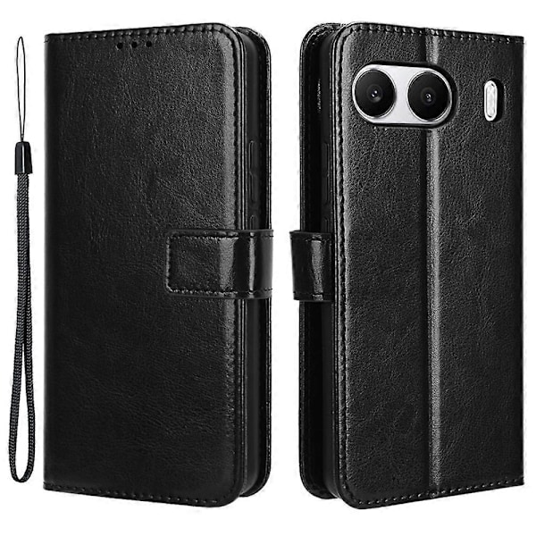 Til OnePlus Nord 4 Etui Crazy Horse Tekstur PU Læder Telefon Wallet Cover Multicolor Style D