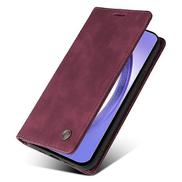 006-sarjan Samsung Galaxy A54 5G -kotelo nahkaisella lompakkokotelolla ja imukuppikiinnityksellä Multicolor Style B