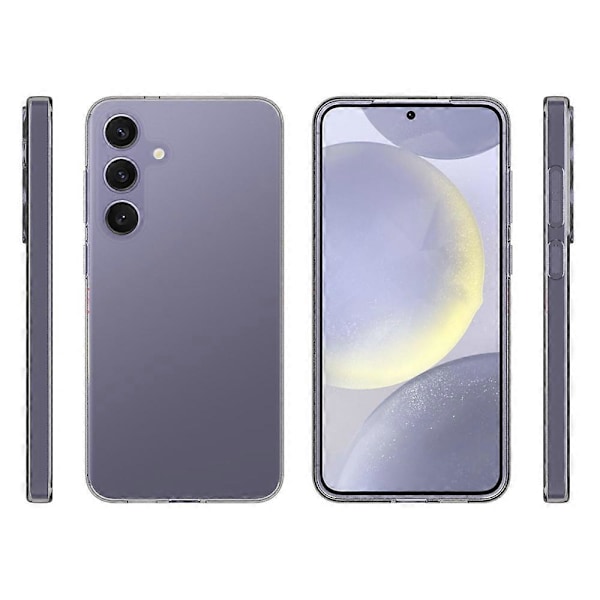 Til Samsung Galaxy S25+ Gennemsigtigt Telefoncover Vandmærke-Resistent TPU Bagside