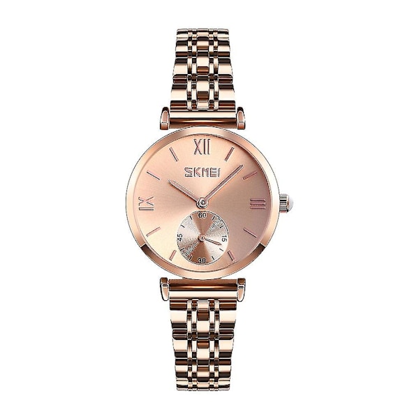 Skmei 9198 Quartz Ur til Par Rose Gold Women