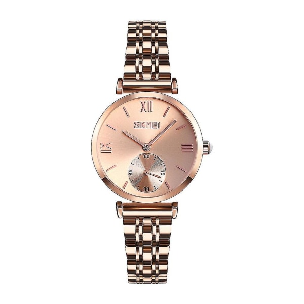 Skmei 9198 Quartz Watch För Par Rose Gold Women