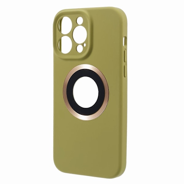 Til iPhone 14 Pro Silikone+PC Slim Cover Kompatibelt med MagSafe Logo Visning Stødsikkert Telefoncover Multicolor Style F