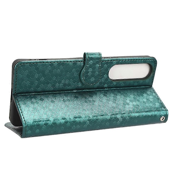 Læderetui til Sony Xperia 1 V, præget prikmønster tegnebog mobiltelefon stativ cover Multicolor Style C