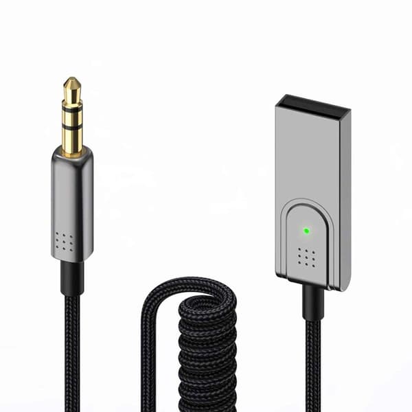 Trådlös USB Bluetooth 5.0 Ljudmottagare 3.5mm AUX Silver silver one size