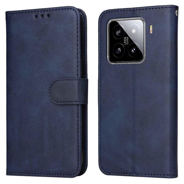Plånboksfodral i PU-läder för Xiaomi 15, Folio Flip Multicolor Style E