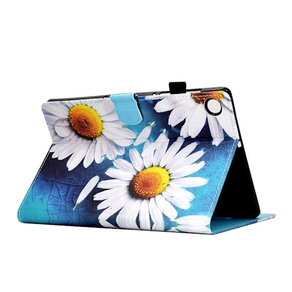 Samsung Galaxy Tab A9+ PU-nahkakotelo, kuvioitu, älykäs tablettisuojus kynätelineellä Multicolor Style J