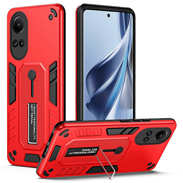 För Oppo Reno10 5G (Global)/Reno10 Pro 5G (Global) Mobilskal med Stöd Silikon Ringrem Multicolor Style B