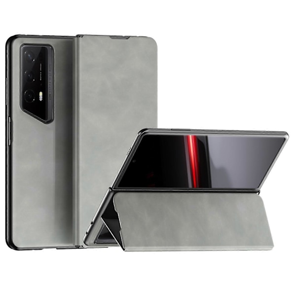 Skal för Honor Magic V2 RSR Porsche Design Fodral Nappa Textur PC+Läder Baksida Telefonskydd Multicolor Antique White