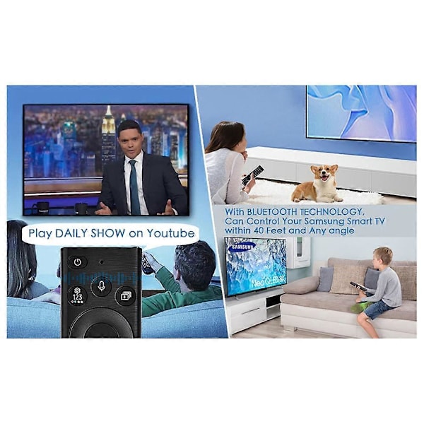 BN59-01385A Fjernkontroll for Samsung TV Plast Stemmekontroll Erstatning TV-kontroller