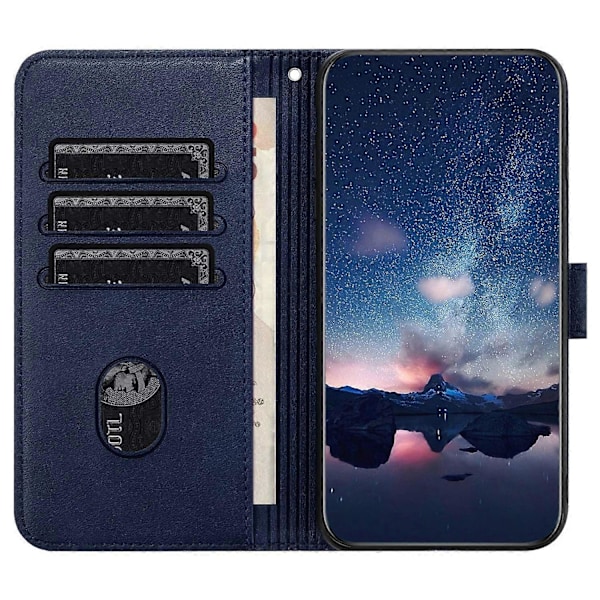 Læderetui med pung og stativ til Samsung Galaxy A50/A50s/A30s, anti-drop telefoncover Multicolor Style A