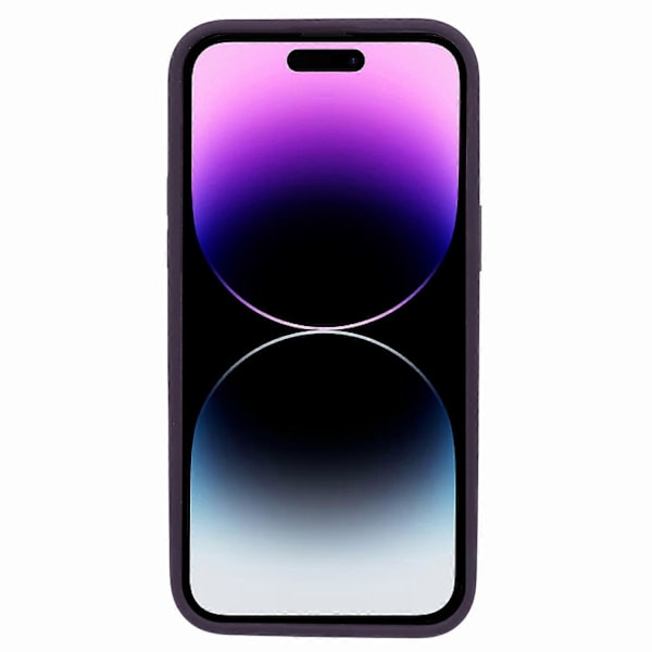 Til iPhone 14 Pro Silikone+PC Slim Cover Kompatibelt med MagSafe Logo Visning Stødsikkert Telefoncover Multicolor Style J