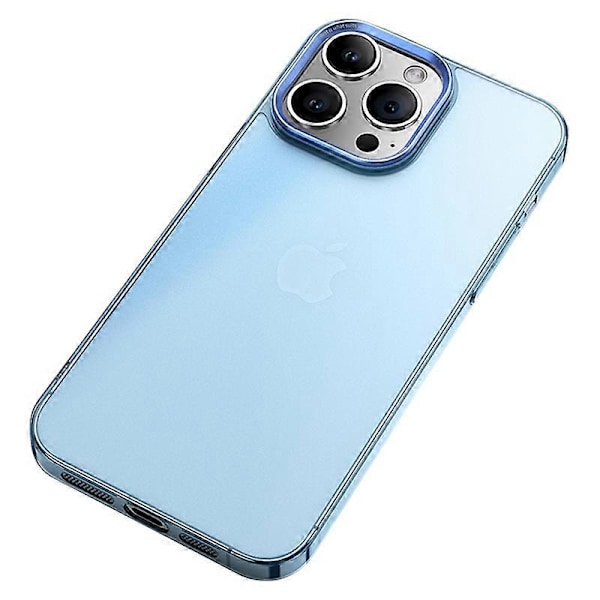 VOERO Skal för iPhone 14 Pro Max PC+Härdat Glas Matt Skydd Telefonfodral Multicolor Style C