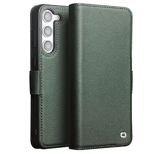 QIALINO Fodral för Samsung Galaxy S22 5G Äkta Läder Telefonskal Multicolor Style B