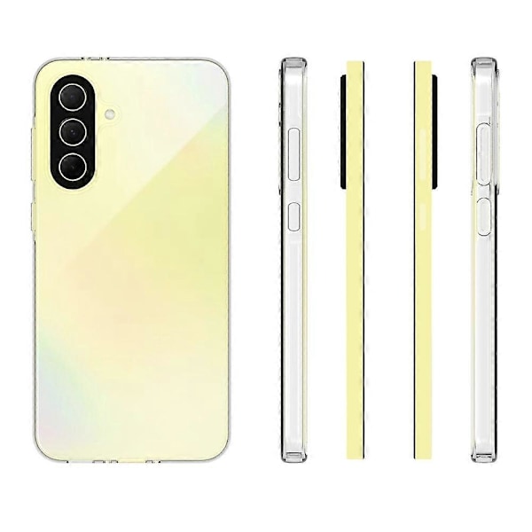 För Samsung Galaxy A36 5G Transparent Telefonfodral Vattenmärkesresistent TPU Baksida